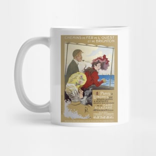 Paris à Londres France Vintage Poster 1905 Mug